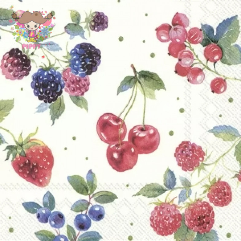 IHR Lunch napkins☆RED SUMMER FRUITS☆（20 item）