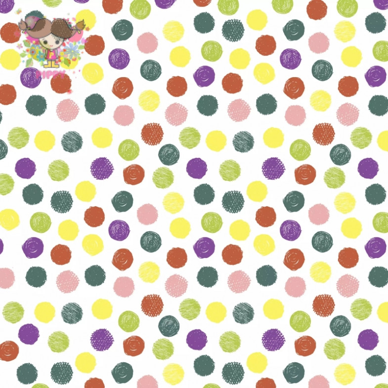Paper Design ランチサイズペーパーナプキン 可愛いカラフルドット 水玉 パターン Playful Dots 枚入り
