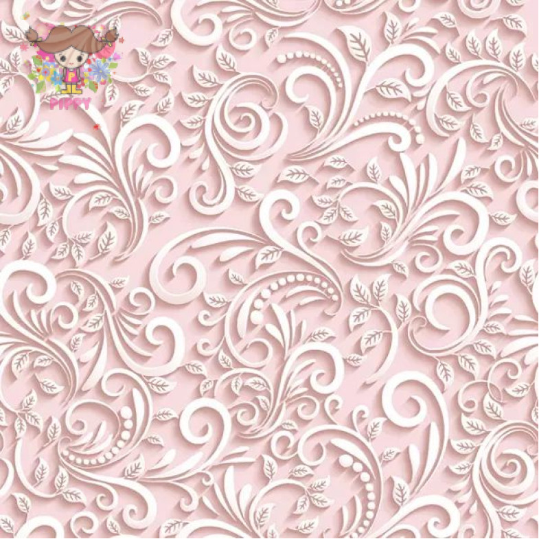 Maki Pol-Mak ランチサイズペーパーナプキン☆クラシック3Dピンク パターン（Classic 3D Pink)☆（20枚入り）