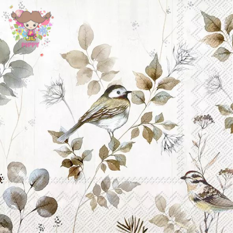 IHR Lunch napkins☆WOODLAND BIRDS nature☆（20 item）