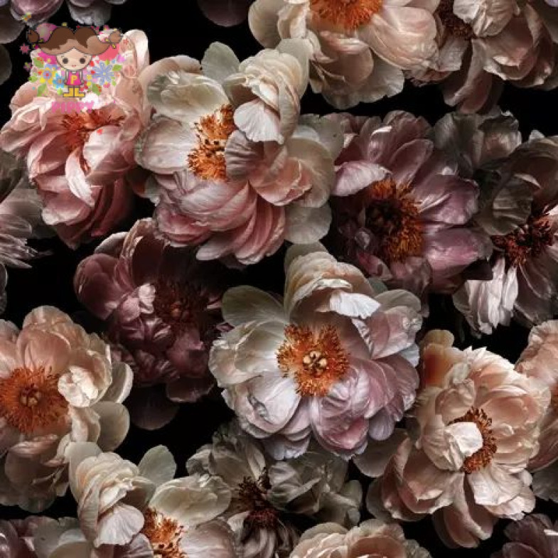 ti-flairランチサイズペーパーナプキン☆Victorian Wild Roses☆写真風 ビクトリア ワイルドローズ 花柄（20枚入り)