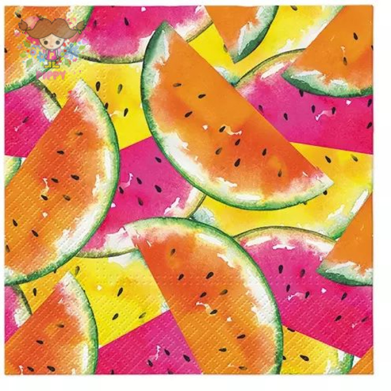 Paw Lunch napkins☆Juicy Watermelons☆（20 item）
