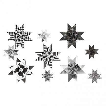 Rico Design フレーベルスター ☆モノトーン ブラック ホワイト(FROEBEL STARS GRAPHIC, BLA/WHI)☆