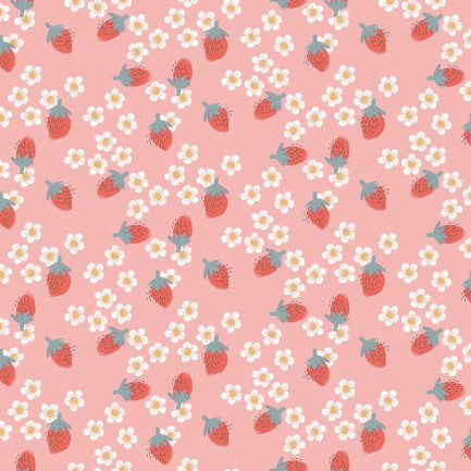 カットクロス【約50cmx48cm】☆Strawberries☆