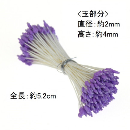 日本製 フラワーペップ☆イバラペップ (中) 紫 パープル 2mm 約144本☆