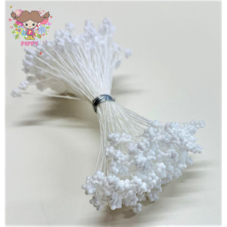 日本製 フラワーペップ☆綿糸かすみそうペップ ホワイト 約3mm 約144本☆