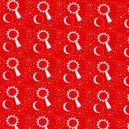 Westfalenstoffe Fabric ☆The sun and the moon red☆