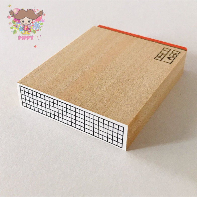 OSCOLABO STAMP☆[shape x pattern] tape wide: grid☆