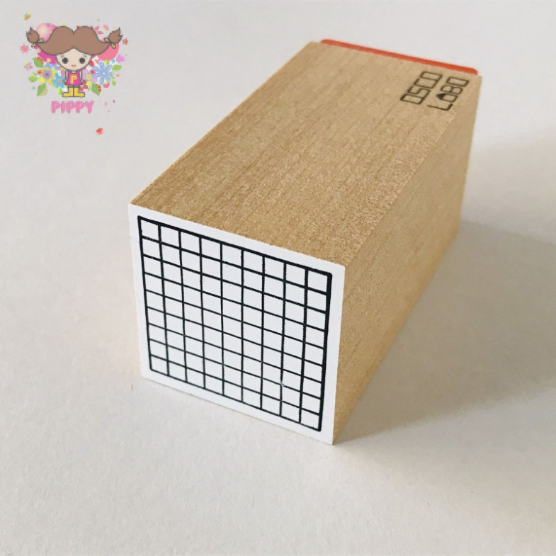 OSCOLABO STAMP☆[shape x pattern] square: grid☆