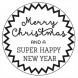 RICO RESIGN スタンプ☆メリークリスマス（Stamp Christmas greetings round）☆