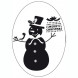 RICO RESIGN スタンプ オーバル☆スノーマン（Stamp snowman oval）☆