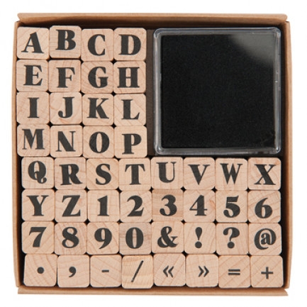 RICO DESIGN スタンプセット☆アルファベット 数字 （Stamp set ABC and numbers II）☆